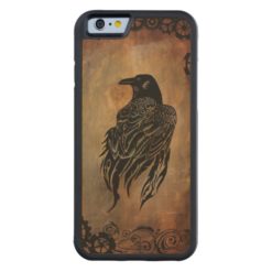Clockwork Raven Carved Maple iPhone 6 Bumper Case