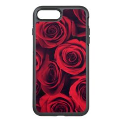 Close up of red rose flowers. OtterBox symmetry iPhone 7 plus case
