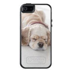 Cocker spaniel dog sleeping OtterBox iPhone 5/5s/SE case