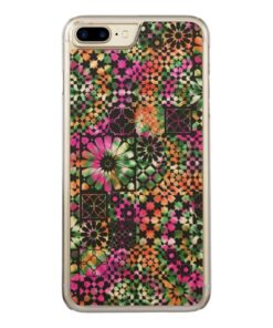 Colorful Abstract Flower Pattern Carved iPhone 7 Plus Case
