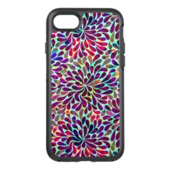 Colorful Abstract Flowers Seamless Pattern OtterBox Symmetry iPhone 7 Case