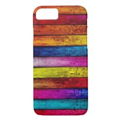 Colorful Abstract Wood Pattern iPhone 7 Case