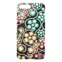 Colorful Diamond and Pearl Bling Design iPhone 7 Plus Case