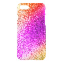 Colorful Glitter Sparkles - Red Pink Purple Gold iPhone 7 Case