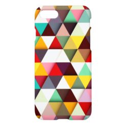 Colorful Modern Triangle Pattern iPhone 7 Case