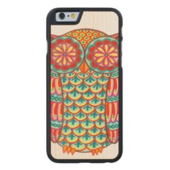 Colorful Owl iPhone 6 Wood Case