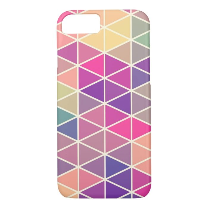 Colorful Retro Geometric Pattern iPhone 7 case