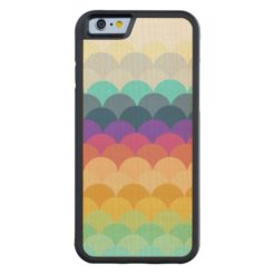 Colorful Scalloped Carved Maple iPhone 6 Bumper Case