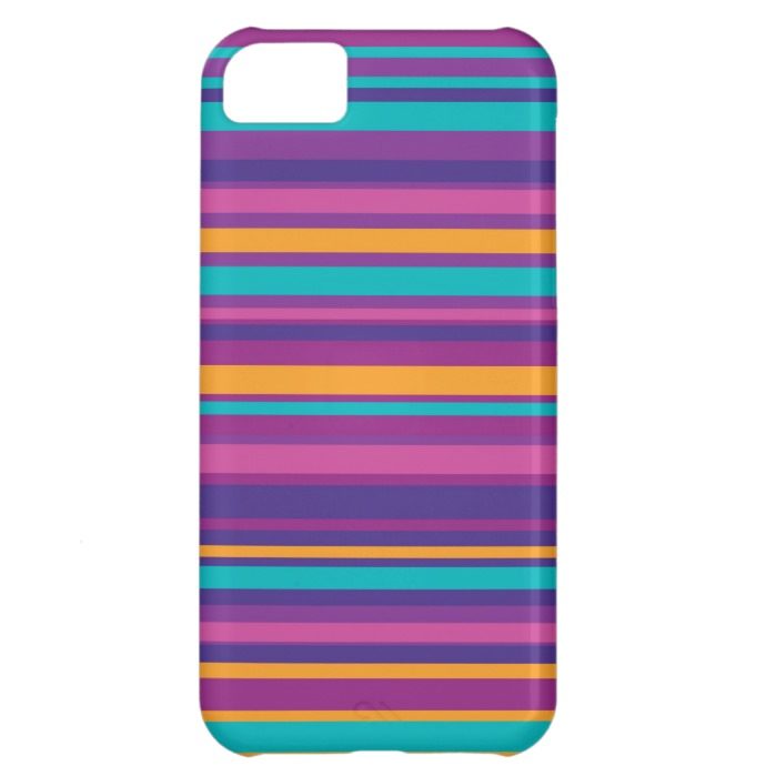Colorful Stripe Pattern iPhone 5C Case