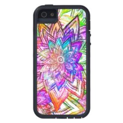 Colorful Vintage Floral Pattern Drawing Watercolor iPhone SE/5/5s Case