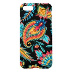 Colorful Vintage Paisley Pattern iPhone 7 Case