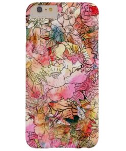 Colorful Watercolor Floral Pattern Abstract Sketch Barely There iPhone 6 Plus Case