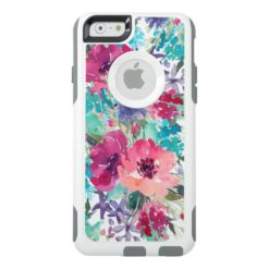 Colorful Watercolor Floral Pattern OtterBox iPhone 6/6s Case