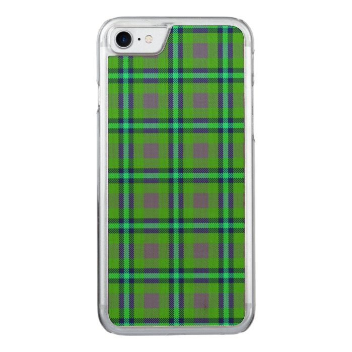 Colorful abstract tartan pattern Carved iPhone 7 case