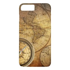 Compass and Map iPhone 7 Plus Barely There iPhone 7 Plus Case