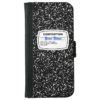 Composition Notebook Customizable Wallet Phone Case For iPhone 6/6s