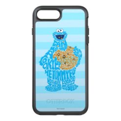 Cookie Monster Pattern Fill OtterBox Symmetry iPhone 7 Plus Case