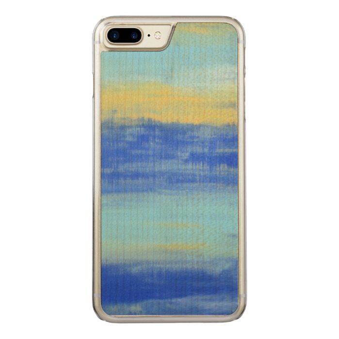 Cool Aqua Blue Turquiose Nautical Carved iPhone 7 Plus Case