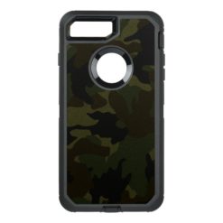 Cool Dark Green Camo Camouflage Pattern Rugged OtterBox Defender iPhone 7 Plus Case
