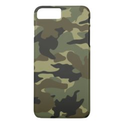 Cool Green Khaki Camo Camouflage Pattern Slim iPhone 7 Plus Case