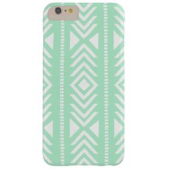 Cool Mint Green Tribal Pattern Barely There iPhone 6 Plus Case
