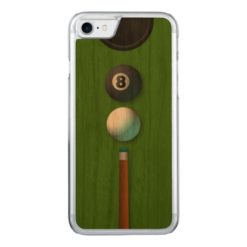 Cool Pot The 8 or Eight Ball Pool Billiards Wooden Carved iPhone 7 Case