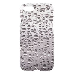 Cool Raindrops on Metal Stainless Steel Pattern iPhone 7 Case