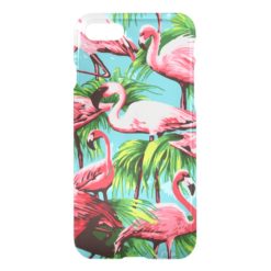 Cool Retro Pink Flamingos iPhone 7 Case
