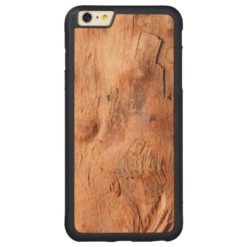 Cool Rustic Wood Texture Look - Manly Pattern Carved Maple iPhone 6 Plus Bumper