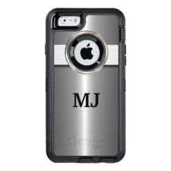 Cool Silver Metallic Look OtterBox Defender iPhone Case