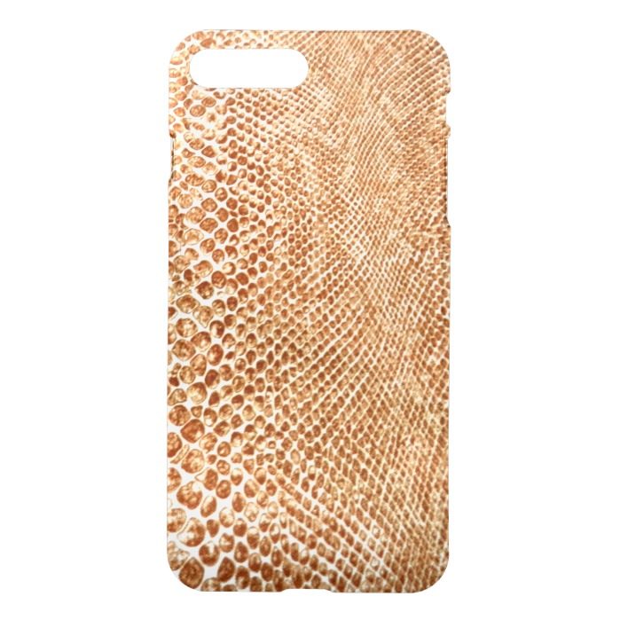 Cool Tan Snake Skin Pattern iPhone 7 Plus Case