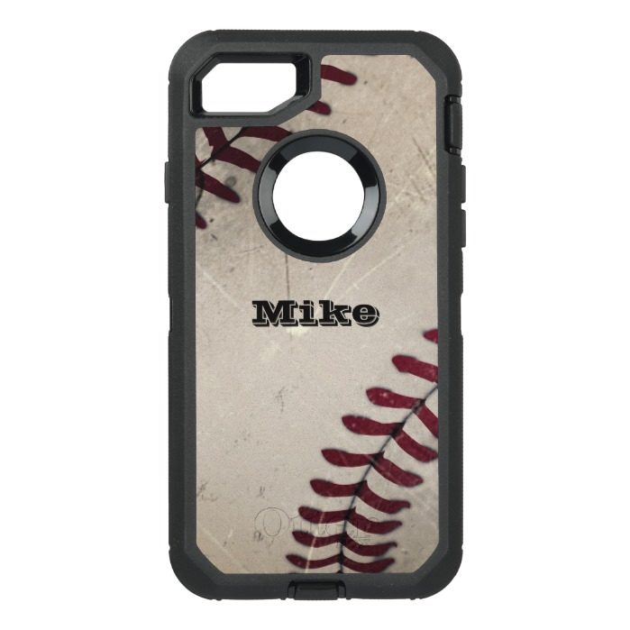 Cool Vintage Grunge Baseball OtterBox Defender iPhone 7 Case