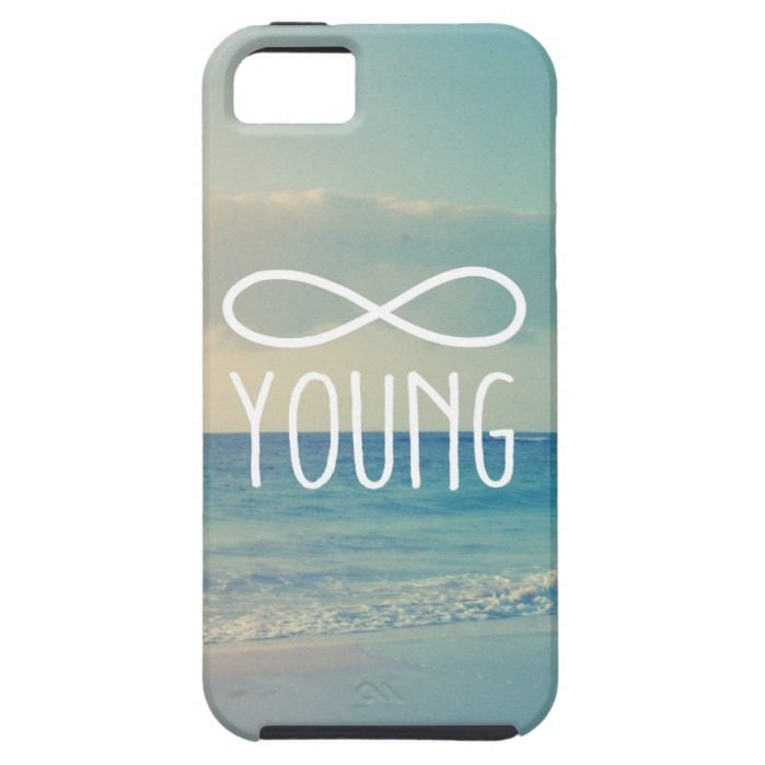 Cool Vintage Sea Sky Photo Infinity Forever Young iPhone SE/5/5s Case