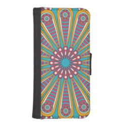Cool colorful Boho Mandala iPhone SE/5/5s Wallet Case