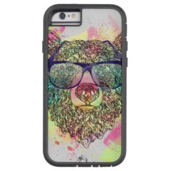 Cool watercolor bear with glasses design tough xtreme iPhone 6 case