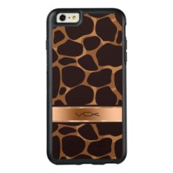 Copper Tones Stylized Leopard Pattern OtterBox iPhone 6/6s Plus Case