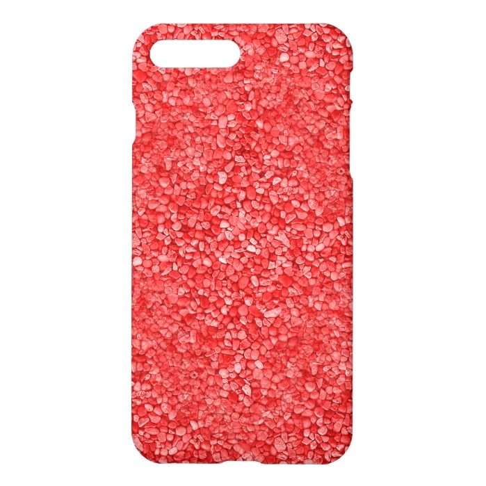 Coral Red Gravel Look iPhone 7 Plus Case