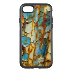 Corroded Rusty Blue Gold Rust Create Your Own OtterBox Symmetry iPhone 7 Case