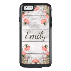 Country Chic Watercolor Floral Personalized OtterBox iPhone 6/6s Case
