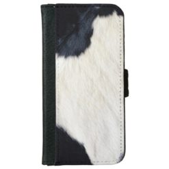 Cow Print Pattern Design iPhone 6/6s Wallet Case
