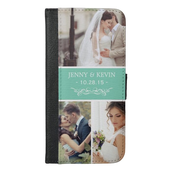 Create Your Own Wedding Photo Collage iPhone 6/6s Plus Wallet Case