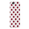 Crimson Red Polka Dots Circles iPhone SE/5/5s Case