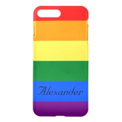 Custom Gay Pride LGBT Rainbow Flag iPhone 7 Plus Case
