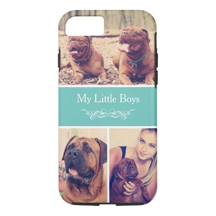 Custom Pet Dog Instagram Photo Collage iPhone 7 Case