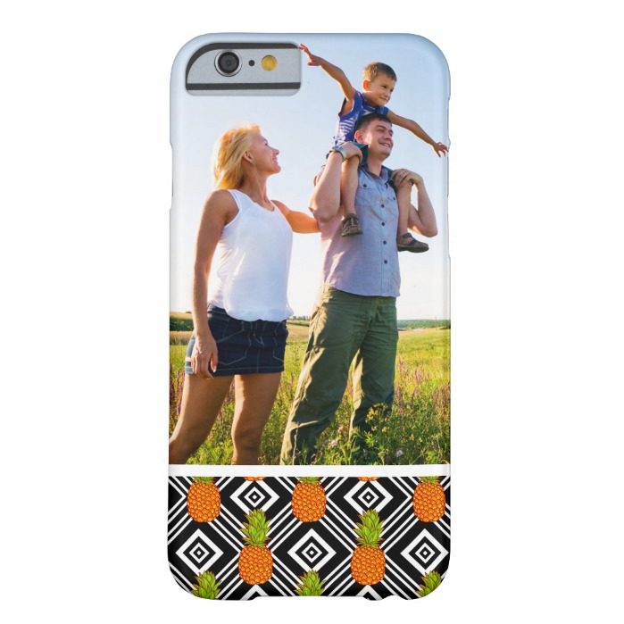 Custom Photo Geometric Pineapples Barely There iPhone 6 Case