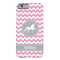 Customizable Saddlebred Pink Chevron iPhone 6 case