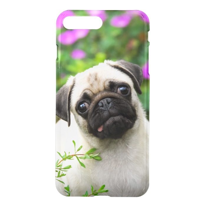 Cute Fawn Colored Pug Puppy Clear Cover