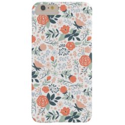 Cute Floral Pattern Girly Barely There iPhone 6 Plus Case