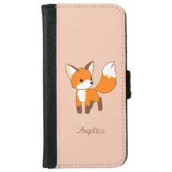 Cute Little Fox Wallet Phone Case For iPhone 6/6s