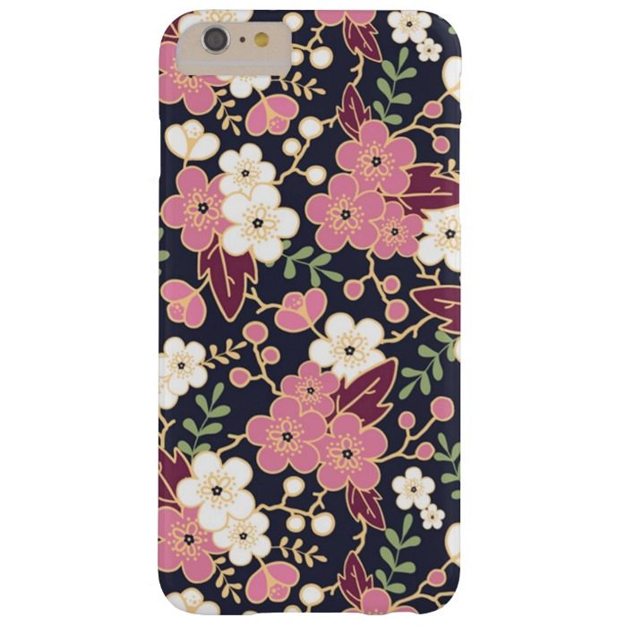 Cute Modern Spring Flower Pattern Girly Floral Barely There iPhone 6 Plus Case